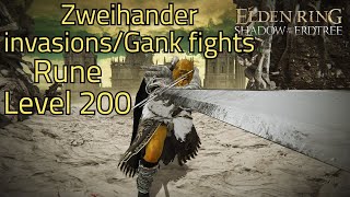 Elden Ring PVP: Zweihander is awesome in invasions and gank fights!