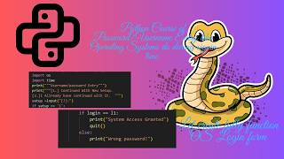 Username and Password Entry with Python code.