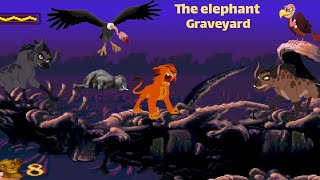 The Lion king full playthrough(The Elephant Graveyard) | sega Genesis| Longplay