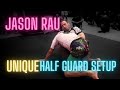 Jason Rau showing his unique bjj style at this half-guard to the back to a guilotine setup.