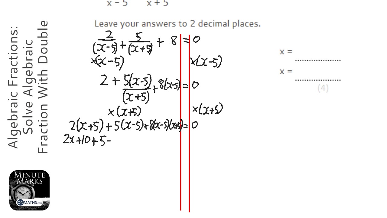 Grade 9 Algebraic Fractions Multiplication