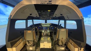 B737-800 フライトシミュレーターで伊丹空港から羽田空港に飛ぶ