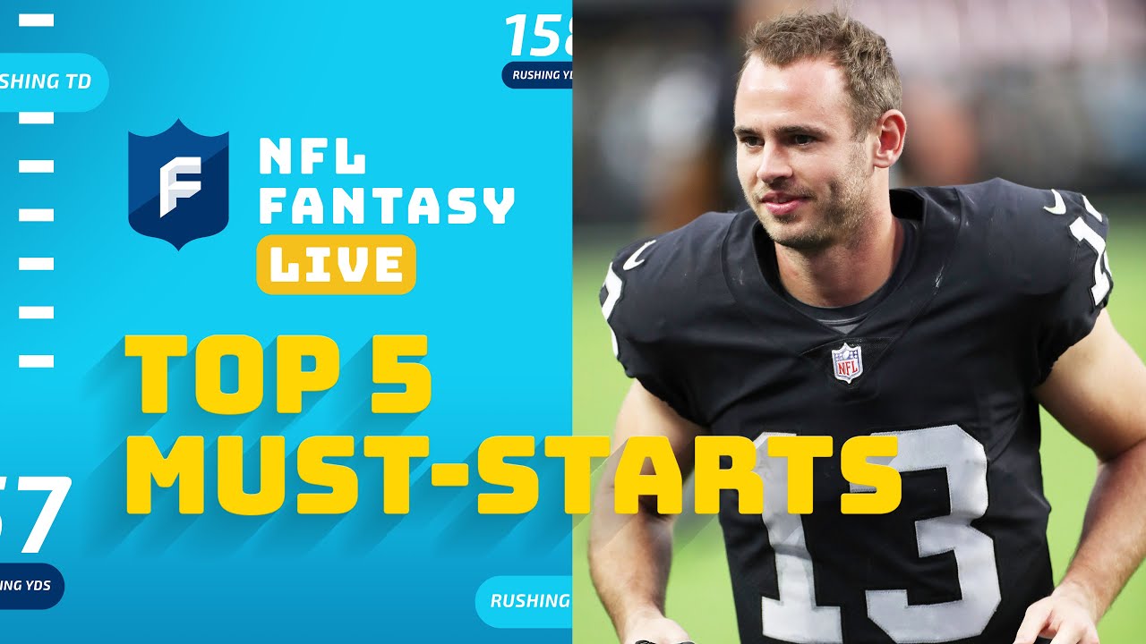 5 Surprising MUST-STARTS For Week 10 | NFL Fantasy Live - YouTube