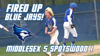 Middlesex 5 Spotswood 1 | Baseball Highlights