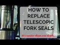 Front Fork Seal Replacement: Honda telescopic fork Front Fork Seal Replacement: Honda telescopic fork