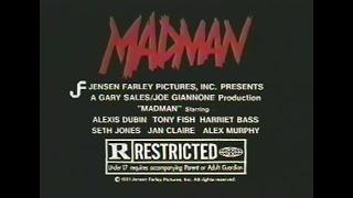 Madman (1981) TV Spot Trailers
