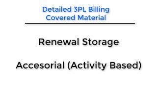 51 Da Vinci Unified Training - Detailed 3PL WMS Billing