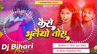 Kaise Bhulaiyou Tora | कैसे भुलैयौ तोरा | Saurav U New Sad Song | Dj Remix Hard Bass Dj Bihari Music