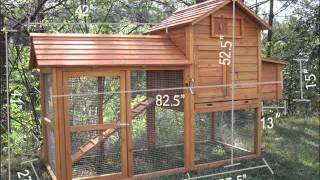 2 Story Large Chicken Coop Hutch Hen House Cage Poultry