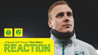 REACTION | Sheffield United 2-0 Norwich City | Johannes Hoff Thorup