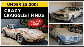 10 Real Classic Cars for Sale CHEAP on Craigslist! ($2,500 to $4,900)