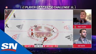 Ottawa Senators (Brady Tkachuk) vs. Calgary Flames (Noah Hanifin) | NHL 20 Gaming Challenge