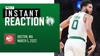 INSTANT REACTION: Celtics 2nd half comeback leads to gutsy win over Atlanta Hawks