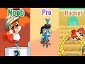 Noob vs Pro vs Hacker! Who is the best?🤔 ||| FUN RUN 3