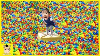 Indoor Playground and More Fun for Kids and Family Slide Colors Rainbow Balls Play| MariAndKids Toys