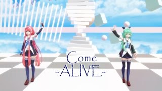 【MMD艦これ】「Come Alive / イキテイク」Short ver feat cham式 江風山風【4K UHD】