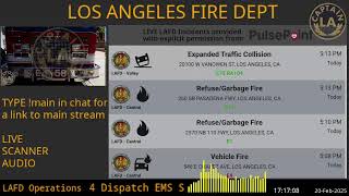 25 Feb 2025 Lafd Los Angeles Fire Department Scanner Radio Archive Fire