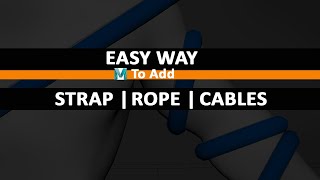Easy way to add straps, rope, or cables to models in Autodesk Maya 2022 #shorts