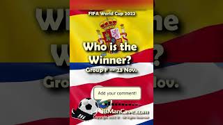 SPAIN vs COSTA RICA FIFA World Cup Football 2022 Group E - Who Wins? Soccer JBManCave.com #Shorts