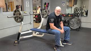 225 lbs x 20. raw Bench 60 years old