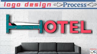 The Modern Minimalist Logo Design Process and Idea | Illustrator tutorial | @Techdg