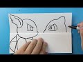 how to draw a wartortle vs ivysaur surprise fold