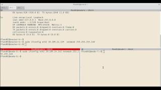 Configuring network interfaces for subnet design example