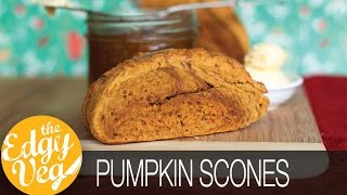 Vegan Pumpkin Scone Recipe | The Edgy Veg