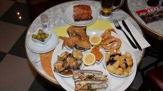 アキーラさん堪能①スペイン・バルセロナ・スペイン料理（タパス）BRACAFE！Spanish-food(Tapas),Balcerona,Spain