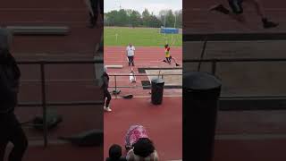 12 Years Old Bronson Hearn Smith. Nearly a 6 meter long jump. Essex Championships Pent Lee Valley