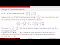 MATH 3191: Change of Coordinate Matrix