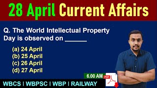 28 April 2021 Current Affairs | Daily Current Affairs for WBCS | WBPSC | WBP | RAILWAY | SSC I TET