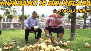 Mukbang Kelapa muda 10 buah suueeegggerrrr