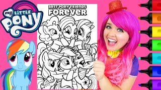 Coloring My Little Pony Mane 6 Ponies Coloring Page Prismacolor Markers | KiMMi THE CLOWN