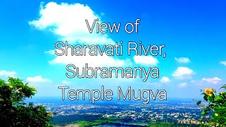 Small view of Sharavati River \u0026 subramanya Temple Mugva