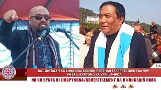 KA JINGÏALEH KA LONG NGA ÏAKHUN PYRSHAH ÏA U PRESIDENT KA VPP YM ÏA U KYRTONG KA VPP: LAMBOR