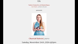 Salon Concerts: 139. Chantal Balestri, piano