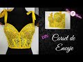 CORSET O BUSTIER ENCAJE TRANSPARENTE || Confección y Multiples Tips de Costura