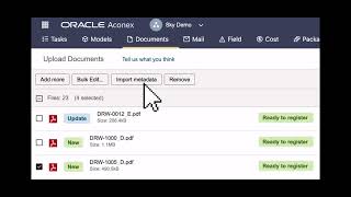 UPLOAD DOCUMENTS IN ACONEX