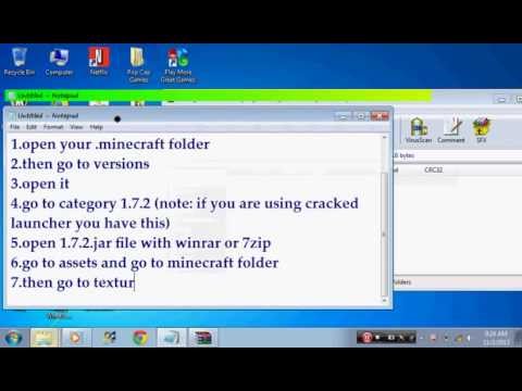 HOW TO!!!! Change Your Skin In Minecraft 1.7.2 (CRACKED VERSION) HOW TO!!!! Change Your Skin In Minecraft 1.7.2 (CRACKED VERSION)