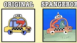 Reverse alphabet lore vs Spangebob alphabet lore comparison #alphabet