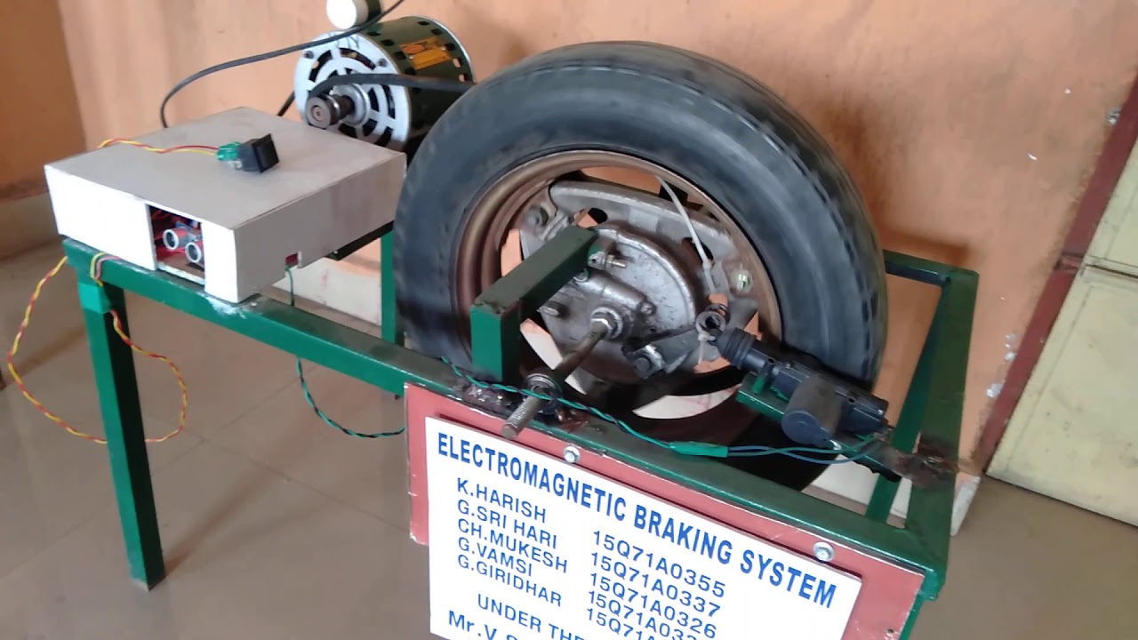 Fabrication Of Electromagnetic Braking System | Mechanical Project ...