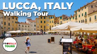 Lucca, Italy Walking Tour - 4K - With Captions!