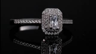 wedding ring S925 Pure silver SONA diamond lab created diamond