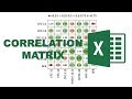 How to make a correlation matrix in excel using a bubble chart