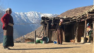 poor but happy lifestyle in nepal mountain village | himalayan village life documentary