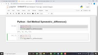 177 Python Set Method Symmetric difference