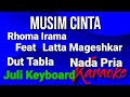 MUSIM CINTA - Rhoma Irama feat Lata Mangeshkar | karaoke nada pria | lirik | dut tabla