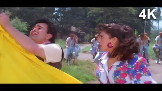 Towel Me Bahar Jaogi To Halla Mach Jayega 4K Song | Eena Meena Deeka 1994 | Kumar Sanu \u0026 Poornima