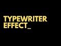 How To Create Typewriter Effect On Your Website Using TypedJS